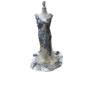 Gorgeous Alberto Makali Beaded Gown